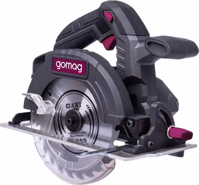 Seghetto circolare a batteria Gomag GO-HKS165BL 20V Seghetto circolare Altezza di taglio 55 mm con LED
