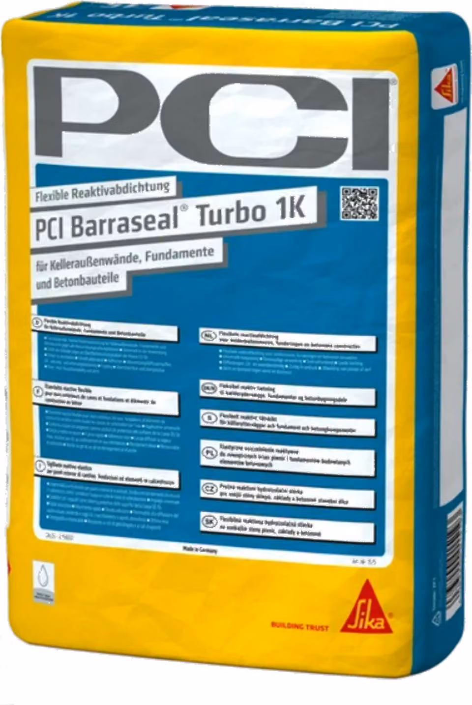 PCI Barraseal Turbo 1K grau 15kg Reaktivabdichtung