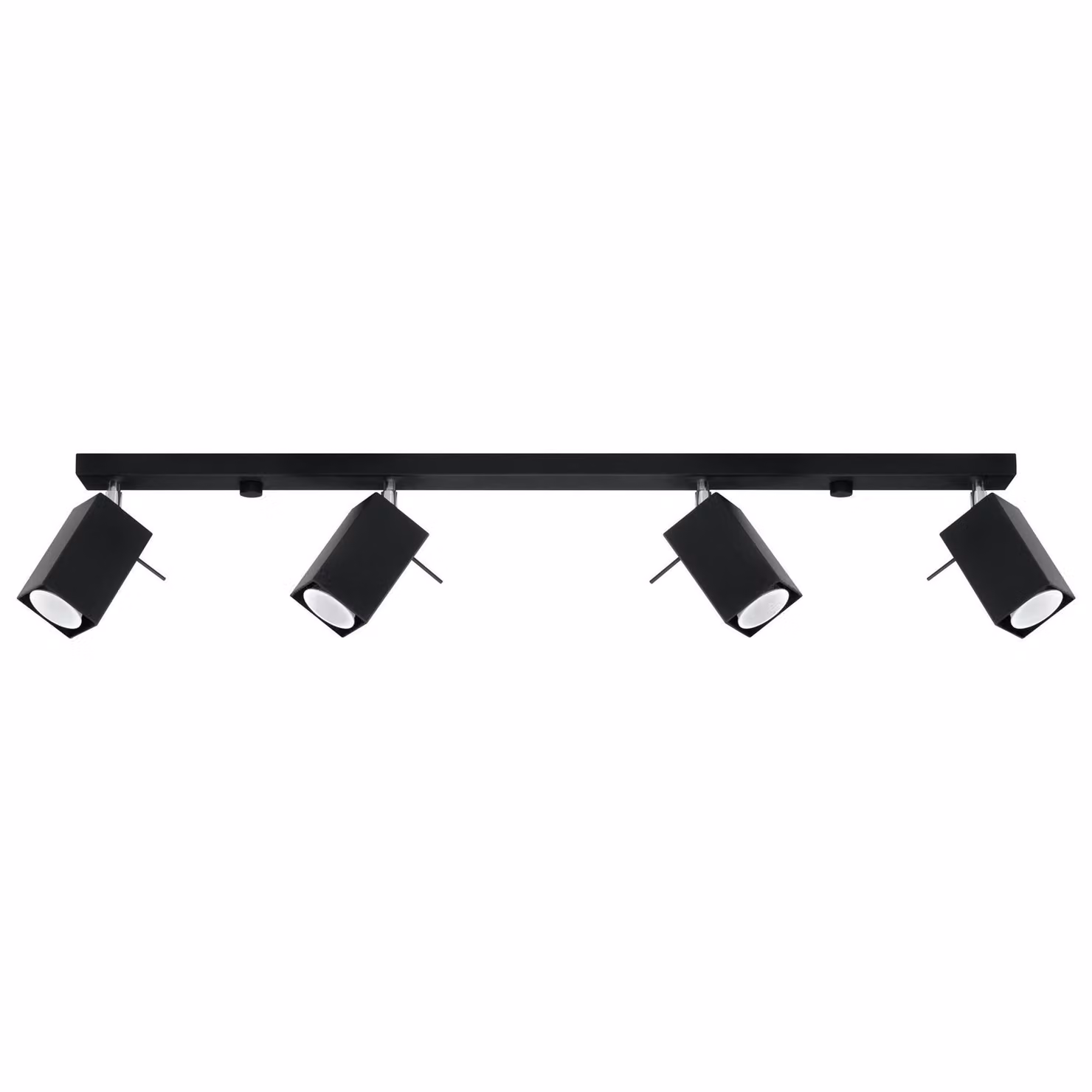 Lampada a soffitto MERIDA 4L nero 4xGU10 10W acciaio 16x6x80cm Sollux Lighting