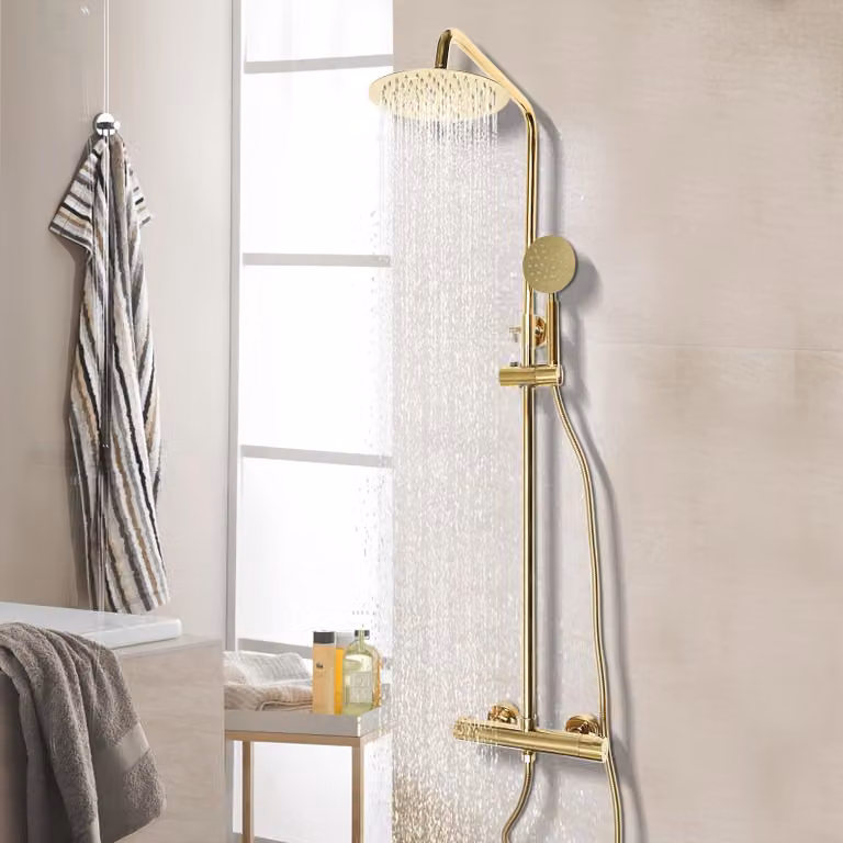 Doccia a soffitto - Doccia - Doccia a pioggia - Doccia portatile - Forma rotonda - Acciaio inossidabile - Diametro 20 cm