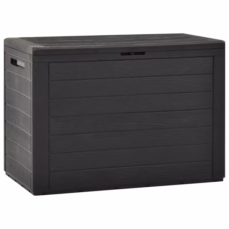 The Living Store box da giardino antracite 78x44x55 cm