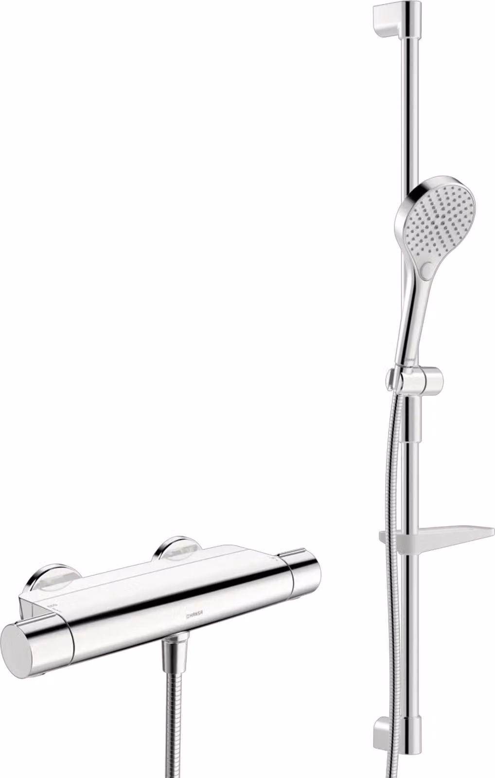 Miscelatore doccia Hansa con set doccia HANSAOPTIMA 4813 cromato, 1 pz.