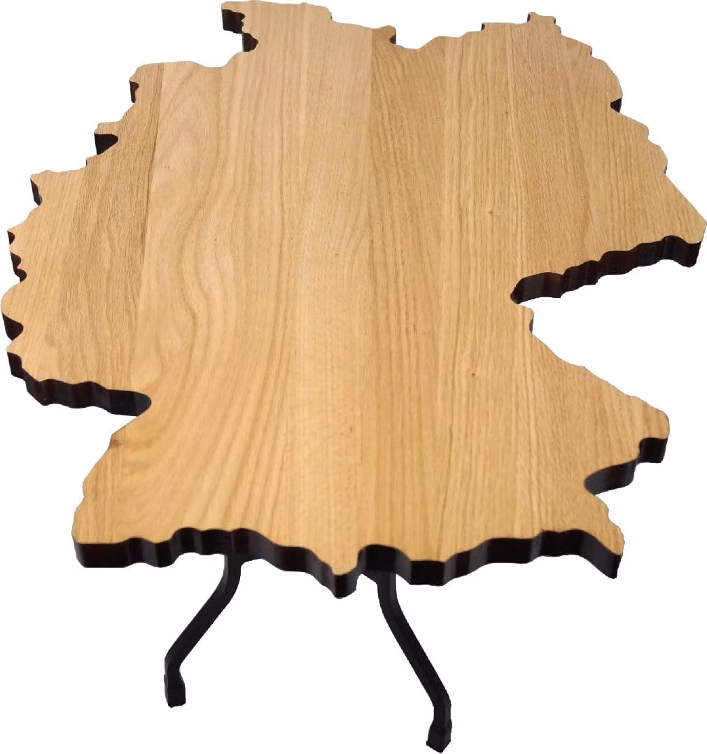 Tavolino in legno di quercia, forma Germania, design elegante per il soggiorno