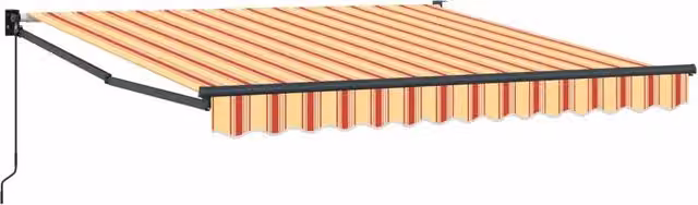 Tenda da Sole | Tenda parasole Giallo e Arancione 350 x 250 x 165 cm Poliestere