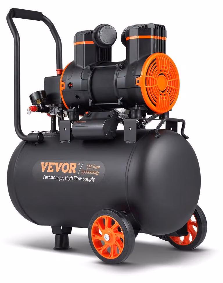 Compressore d'aria - Compressore - Compressore ad aria - Compressore pneumatico - Compressore senza olio - 9,3 galloni