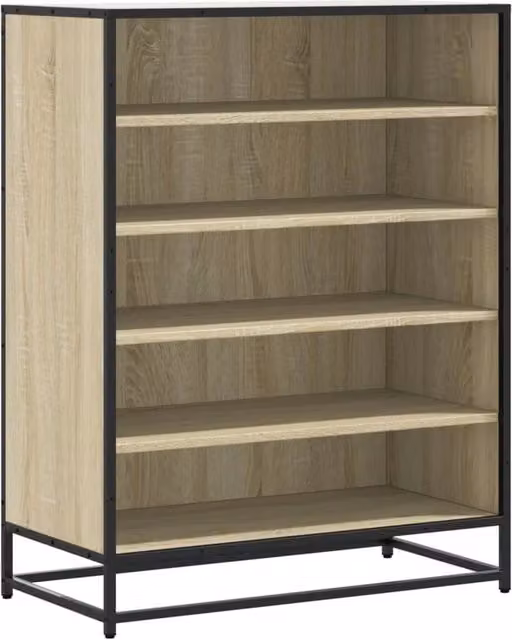 Scarpiere 75 x 38 x 97,5 cm grande spazio di archiviazione decorazione moderna in legno multistrato rovere sonoma 02_0055628