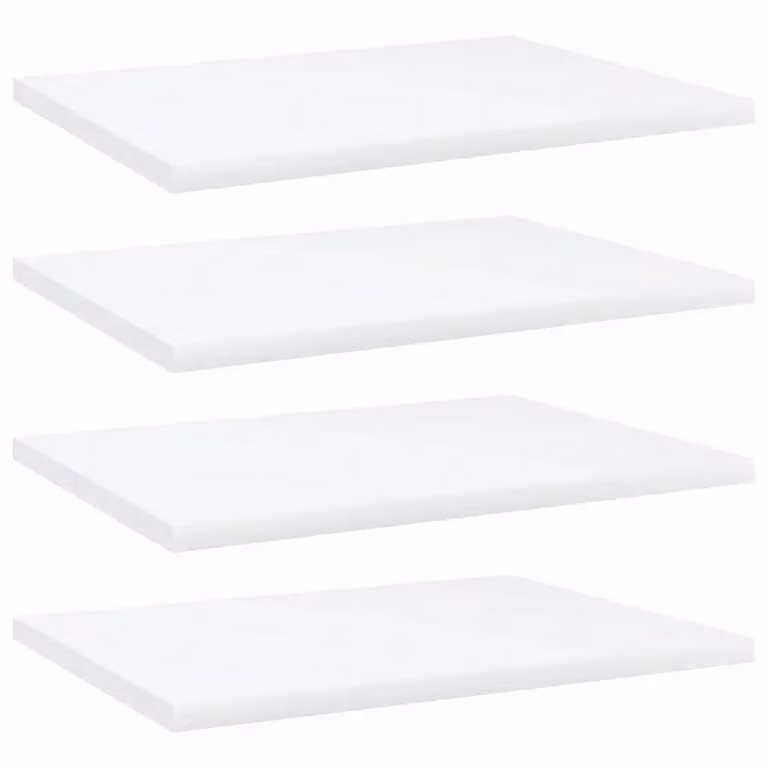 Set di 4 ripiani per libreria da parete vidaXL in legno multistrato bianco L 40 cm, P 30 cm, H 1,5 cm