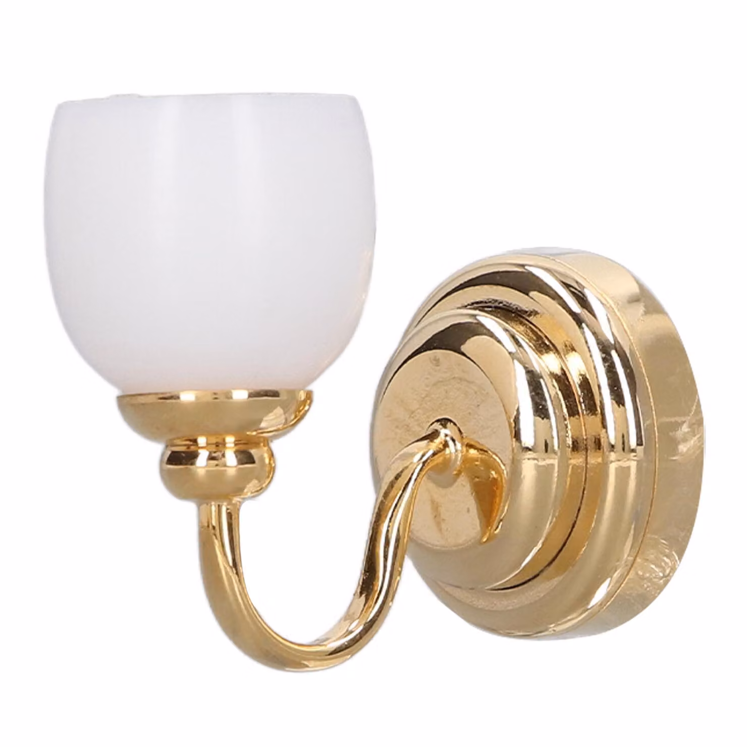 Applique magnetica in miniatura con paralume per la casa delle bambole 1:12, modello di decorazione a luce LED