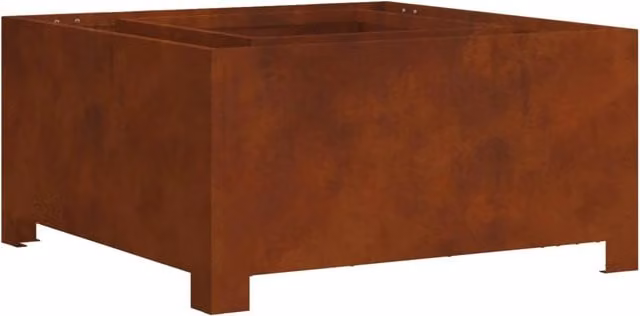 Focolare in acciaio marrone DESIGN IN L 80 x P 80 x H 40 cm CFW5167434 – 1
