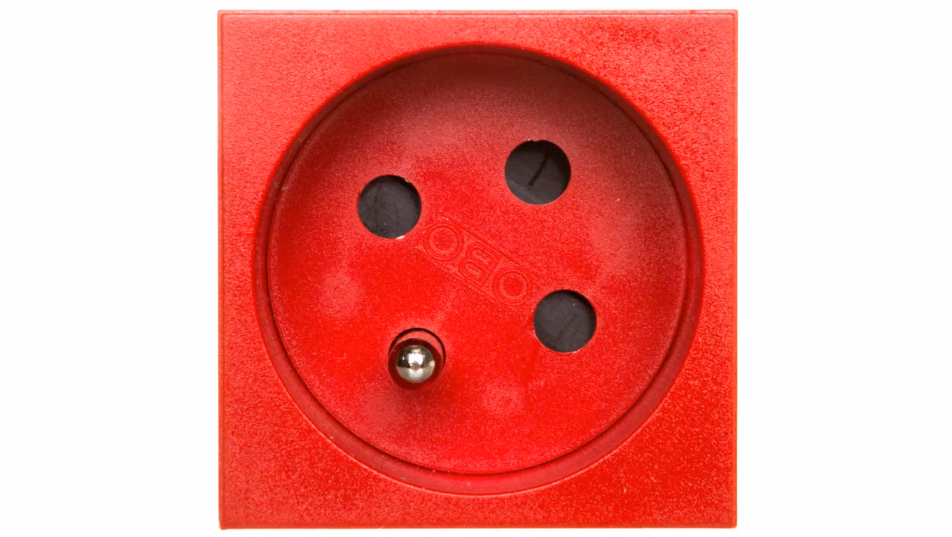 Presa M45 singola c/u 16A rosso STD-F3K SRO1 6120322