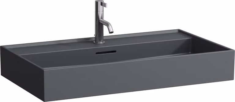 LAUFEN Kartell lavabo à poser, 1 trou pour robinet, avec trop-plein, 800x460mm, H8163367581041, H8163367581041