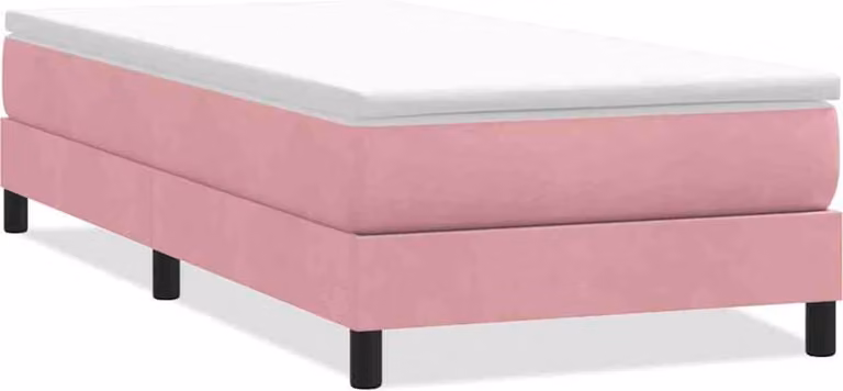 Maison Exclusive - Letto boxspring senza materasso Rosa 80x210 cm in velluto