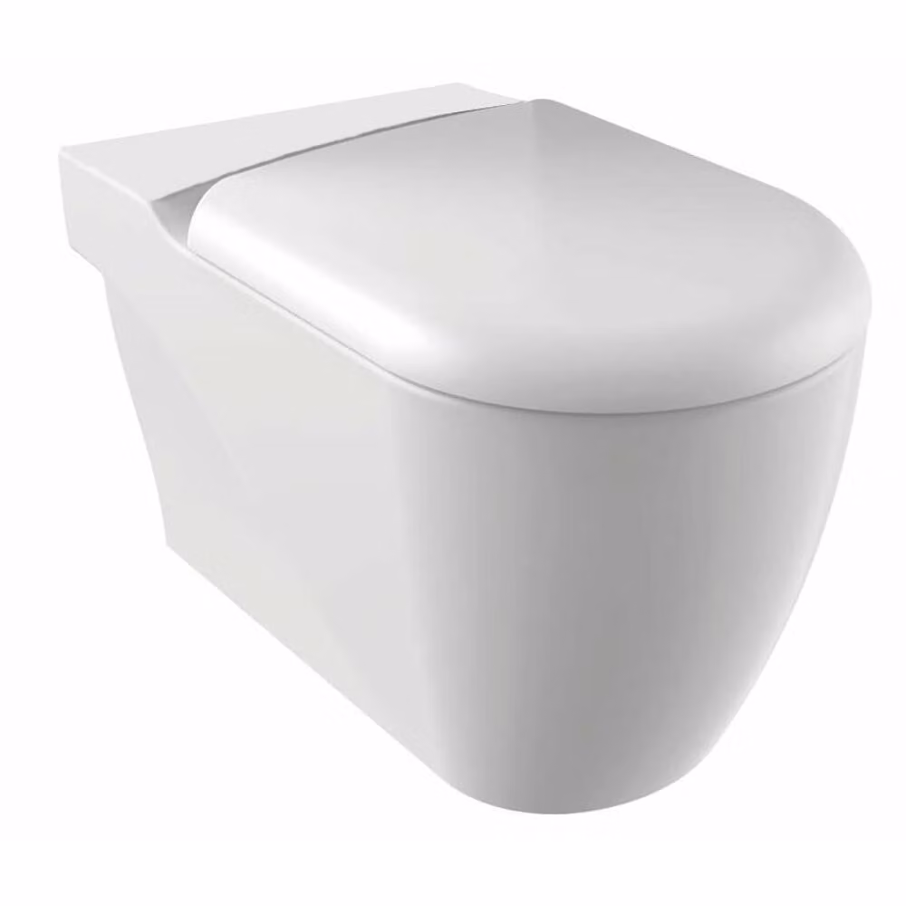 WC combinato GRANDE XL, 42x73 cm, scarico verticale/orizzontale, bianco