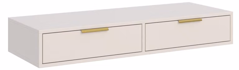 Selsey Vena - Toeletta con 2 cassetti, color cashmere, 110 cm