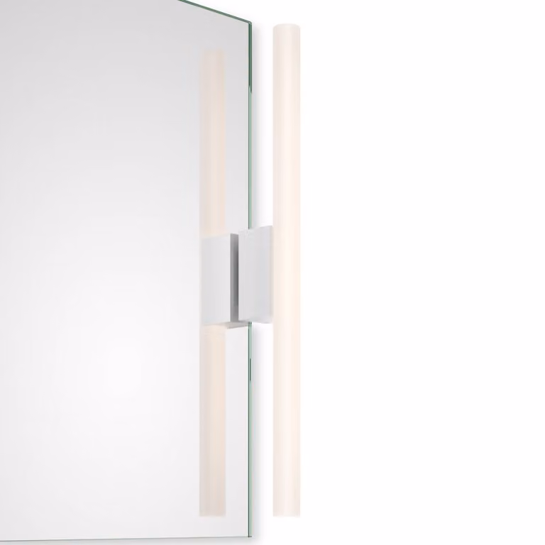 Decor Walther Applique da parete Omega 1, dimmerabile, Bianco / Opale, Camera da letto, Metallo, Moderno, Applique
