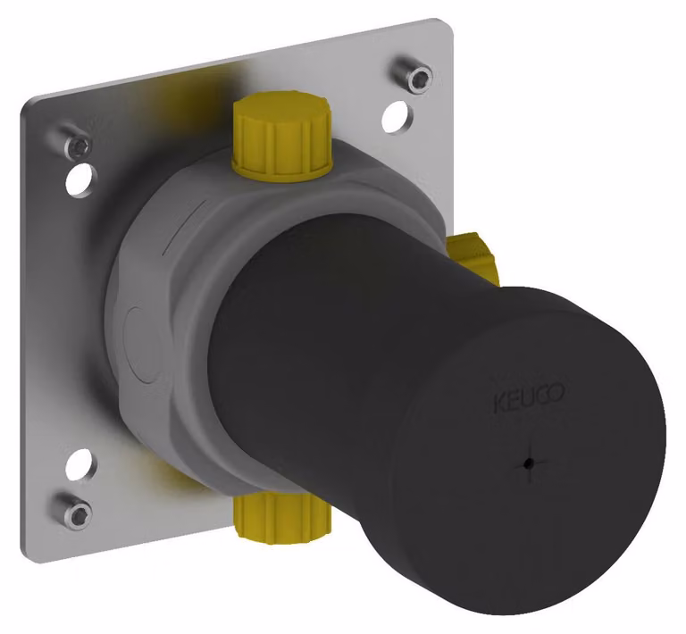 KEUCO IXMO corps de base pour vanne de commutation à encastrer pour 3 consommateurs avec raccord de flexible, 59548000170, 59548000170