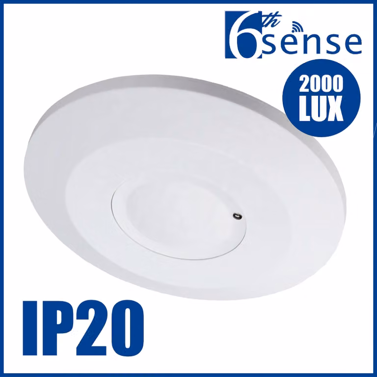 Sensore di movimento a microonde, montaggio a soffitto, rotazione a 360°, ultrasottile, sensore a radiofrequenza, da incasso