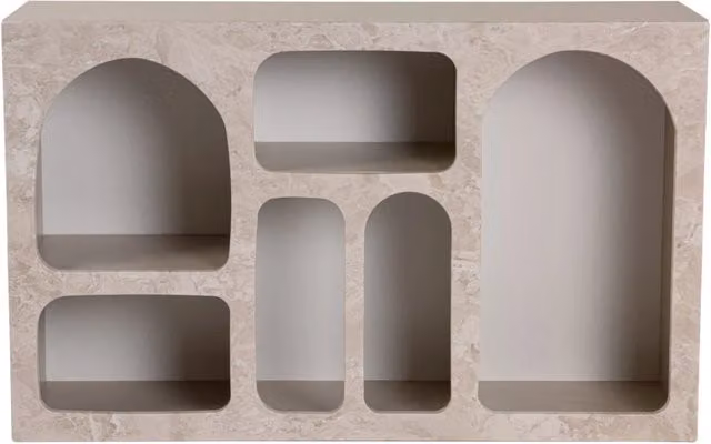 Credenza in legno "Liva" - 120 x 37 x 74 cm - Travertino