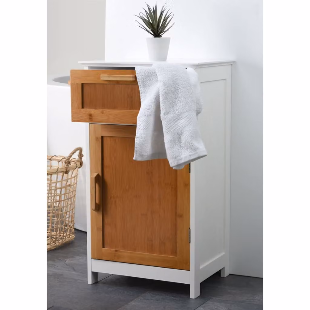Soluzioni per il bagno Armadietto con anta e cassetto in MDF