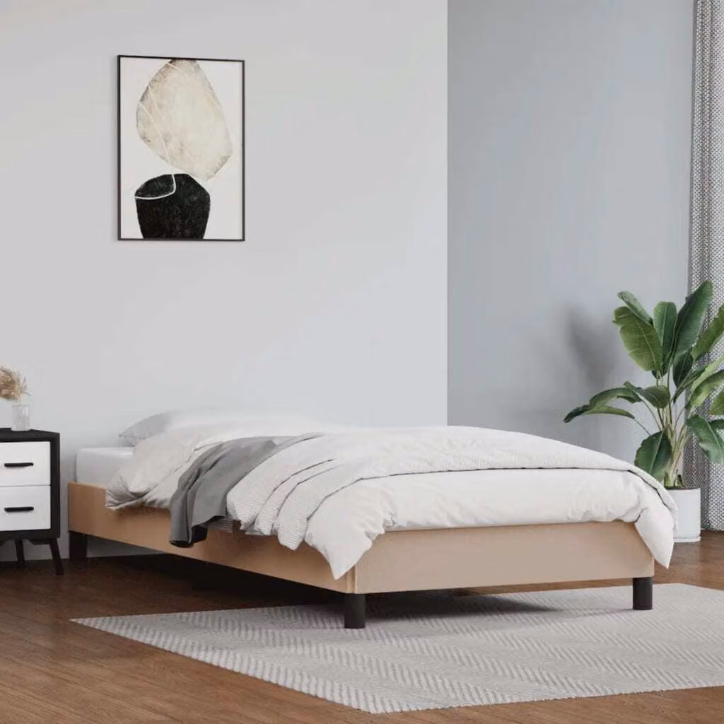 The Living Store rete Cappuccino marrone 100x200 cm in Pelle finta