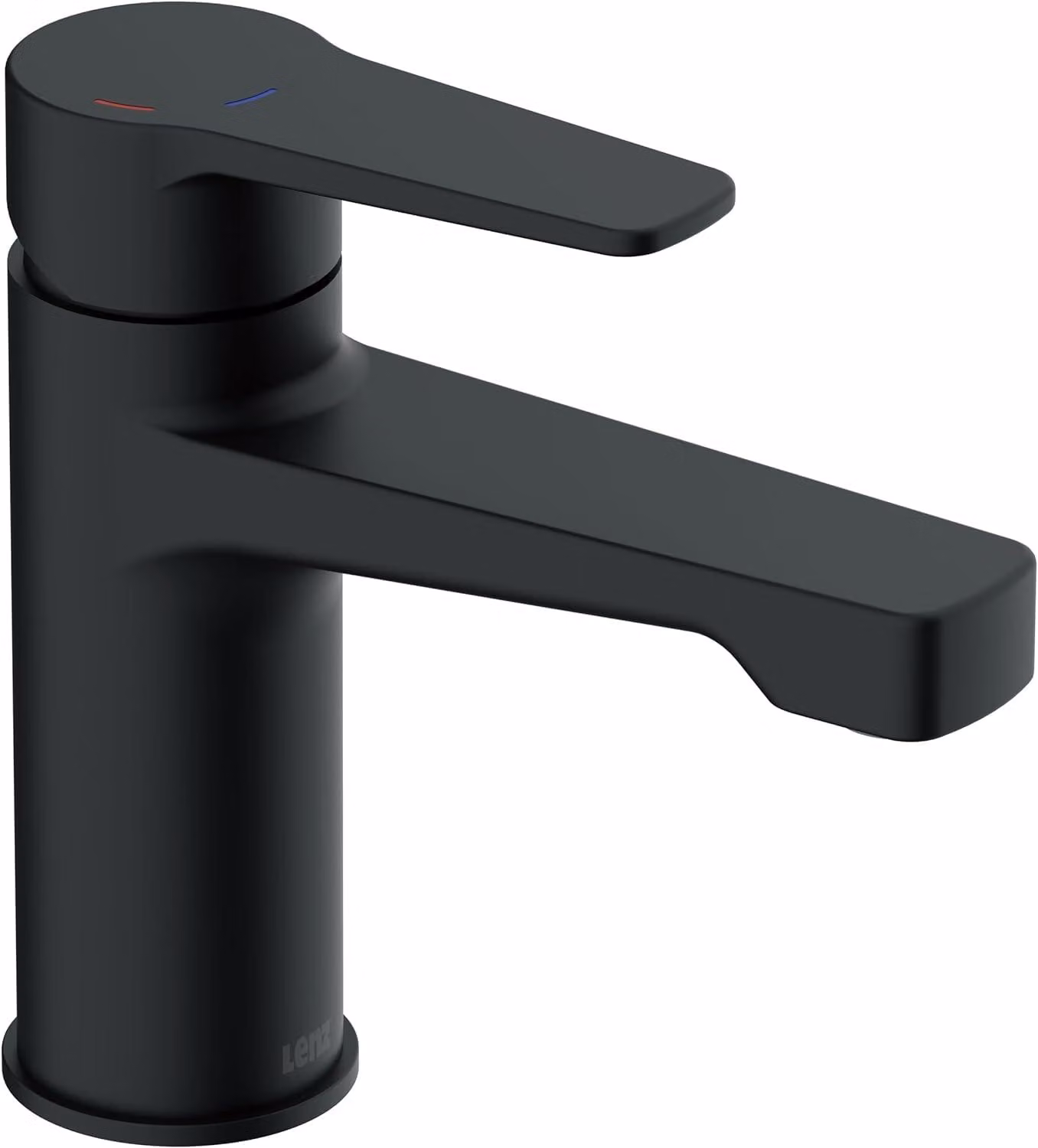 Miscelatore per lavabo MOLA, nero opaco, installazione monoblocco, sistema EasyClean