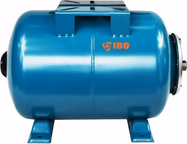 IBO | Serbatoio A Pressione 24 l - Orizzontale - Acciaio Inossidabile - Stabilizzazione Pressione Acqua - Durevole
