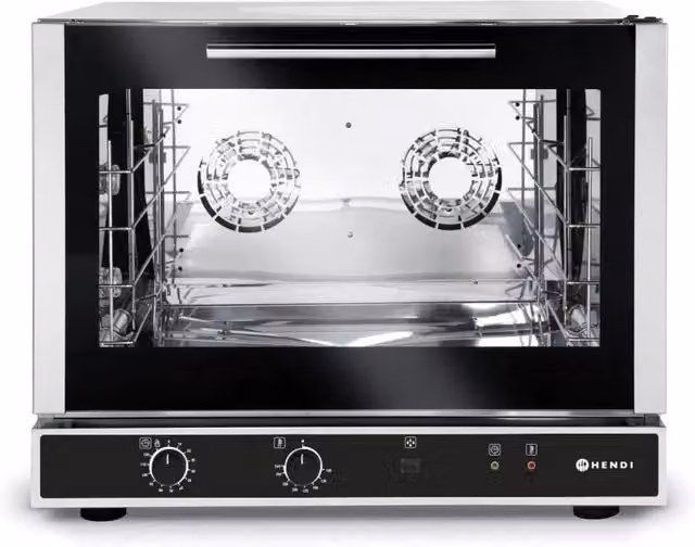 Forno da pasticceria Hendi con umidificatore manuale in acciaio inox e vetro, argento