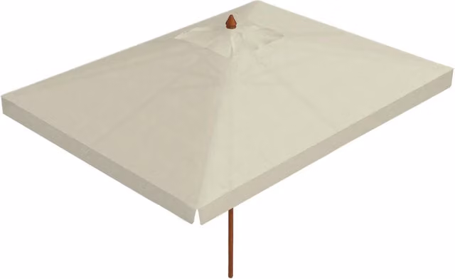 Ombrellone da Giardino 2x3 m Palo Ø48 mm in Legno Telo in Acrilico con Balza Danieli Sydney Ecrù