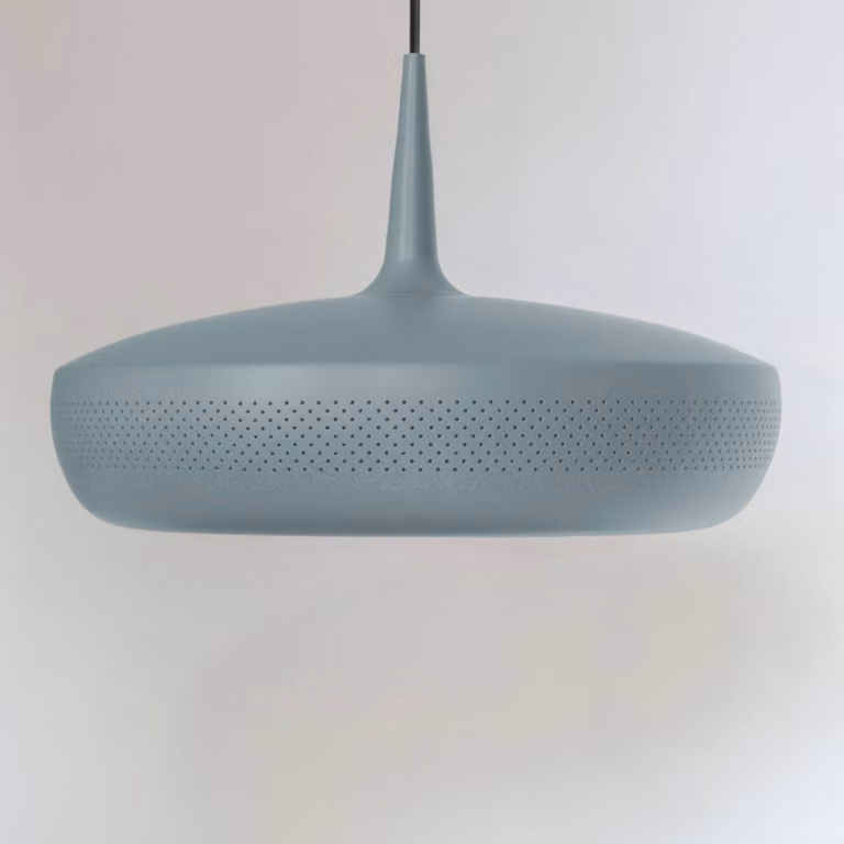 UMAGE Lampada a sospensione Clava Dine, dimmerabile, Blu, Soggiorno / Sala da pranzo, Alluminio, Lampada a sospensione