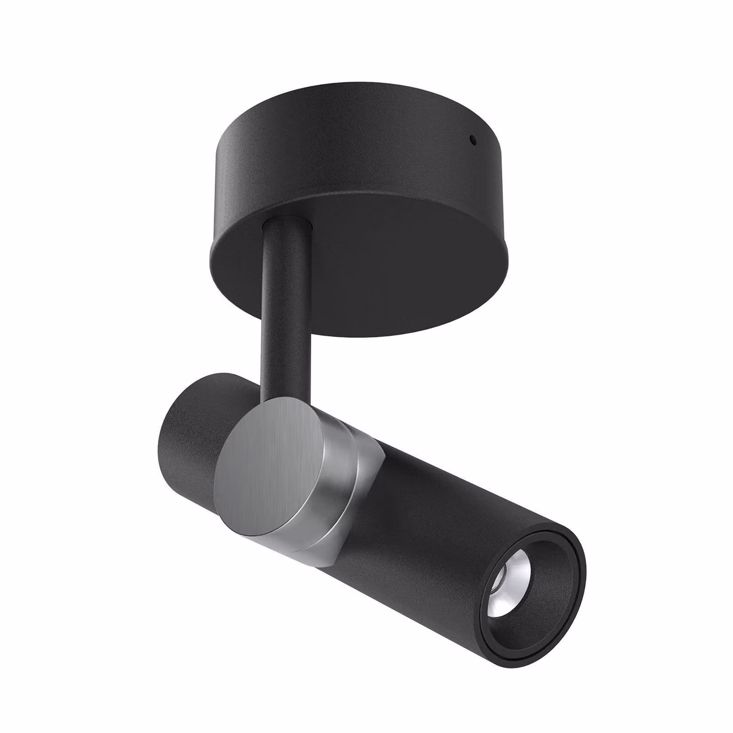 Linea Light Faretto da soffitto LED Oca, nero, alluminio, 2.700 K Goose, Nero, Soggiorno / Sala da pranzo, Alluminio, Moderno