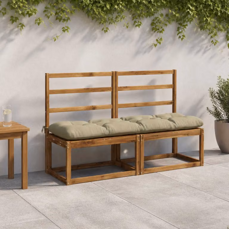 vidaXL Cuscino per panchina VIANEN 100% Poliestere Verde chiaro