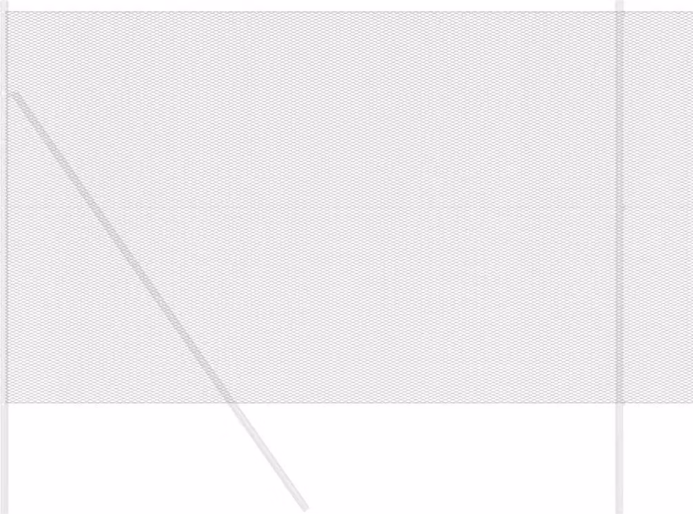 Recinzione Esagonale Grigio 1,5 x 10 m PVC