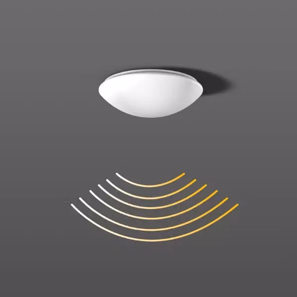 RZB Flat Polymero, 1 lampadina, LED, 4000 K, 1500 lm, IP40, bianco