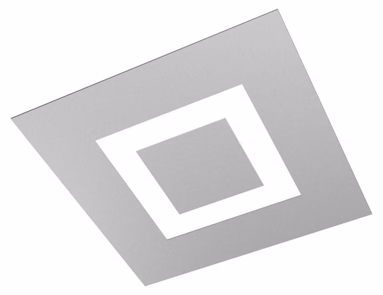 Plafoniera Moderna Carpet Metallo Grigio 4 Luci 2G11 39Cm