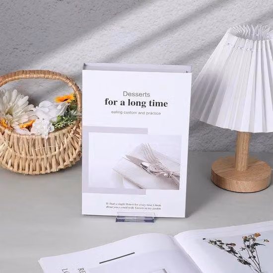 Set espositore in acrilico con tavolini regolabili - Supporto trasparente per immagini - Supporti per foto - Cassetti per libri e dispositivi elettronici - Accessori per la decorazione con foto