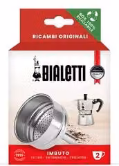 Imbuto di ricambio per caffettiera Bialetti Moka Express 2 tazze in alluminio argento