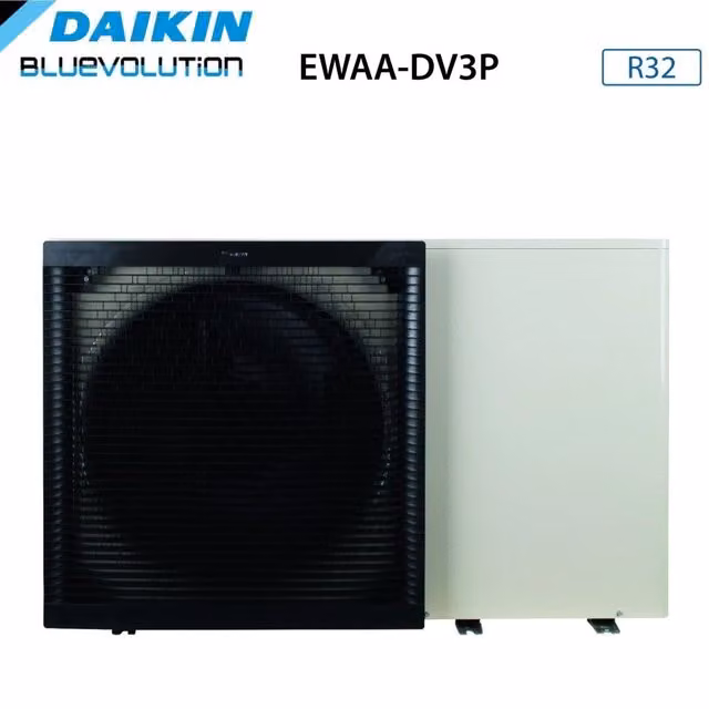 Mini Chiller Daikin Solo EWAA-016D1WP per Raffreddamento Aria-Acqua Inverter da 14,0 kW Trifase R-32 Bianco