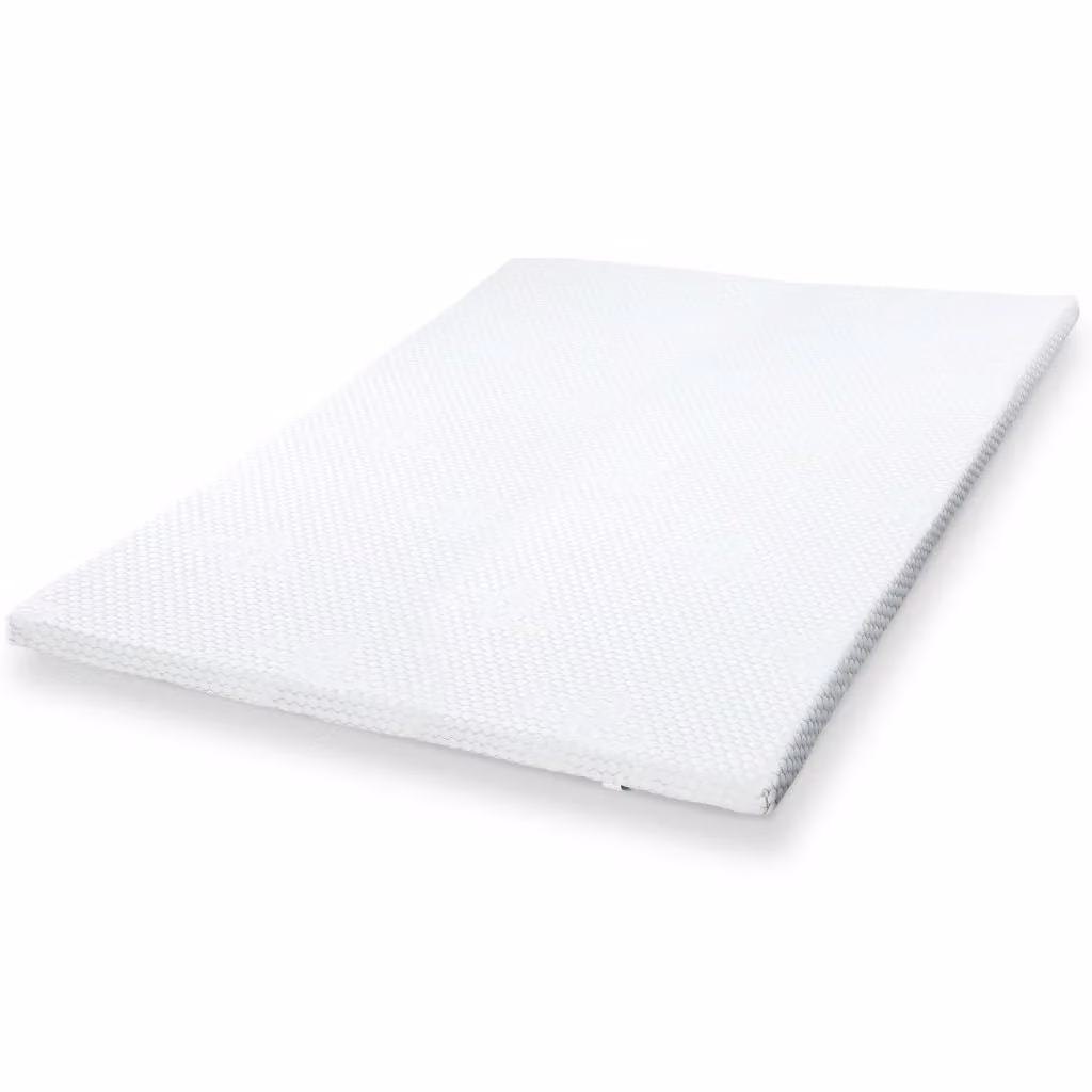 Topper Memory Foam The White Stone Bianco L: 200 cm, P: 160 cm, H: 6 cm con Rivestimento Sfoderabile Antibatterico e Antimicotico – 2