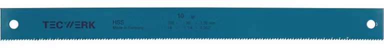 Lama per sega a macchina, dimensioni L350 x B32 x S2 mm, acciaio HSS, foro diametro 8,5 mm, confezione da 4, marca TECWERK