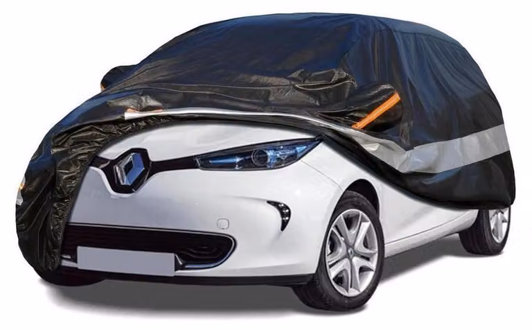 Copertura per auto, 10 strati, impermeabile e traspirante, per Renault Zoe (2012-2023), colore nero