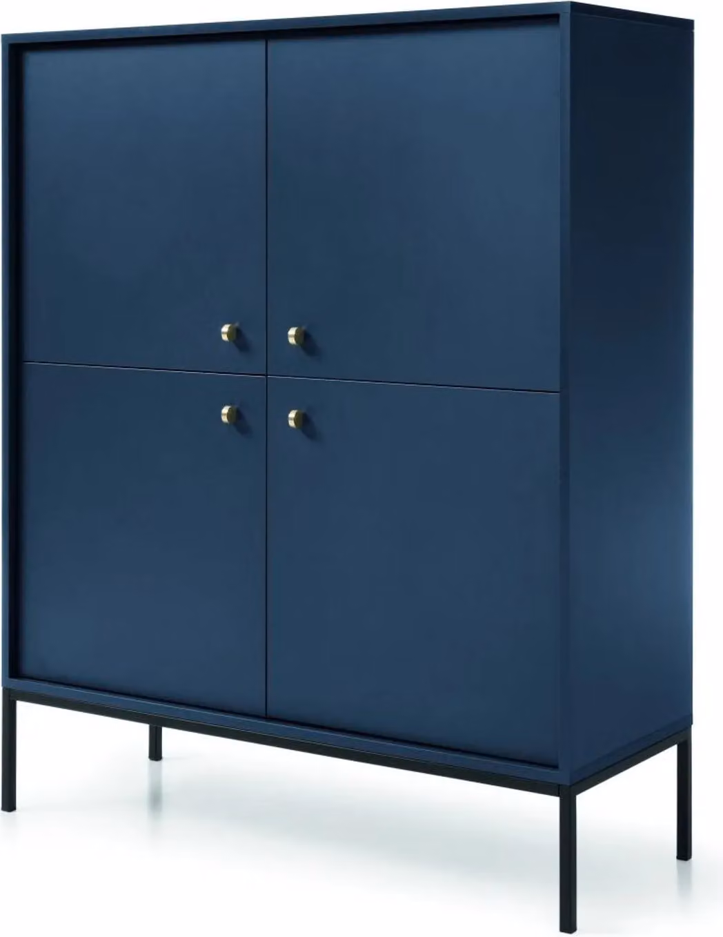 Cassettiera con scaffali ORFEA - blu scuro
