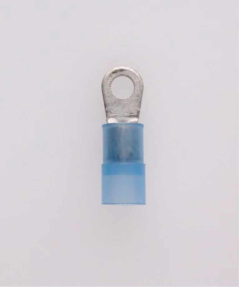 Capocorda a schiacciare DIN 46237 isolato, forma ad anello Sezione 1,5 mm² - 2,5 mm² blu, trasparente - 1 pezzo