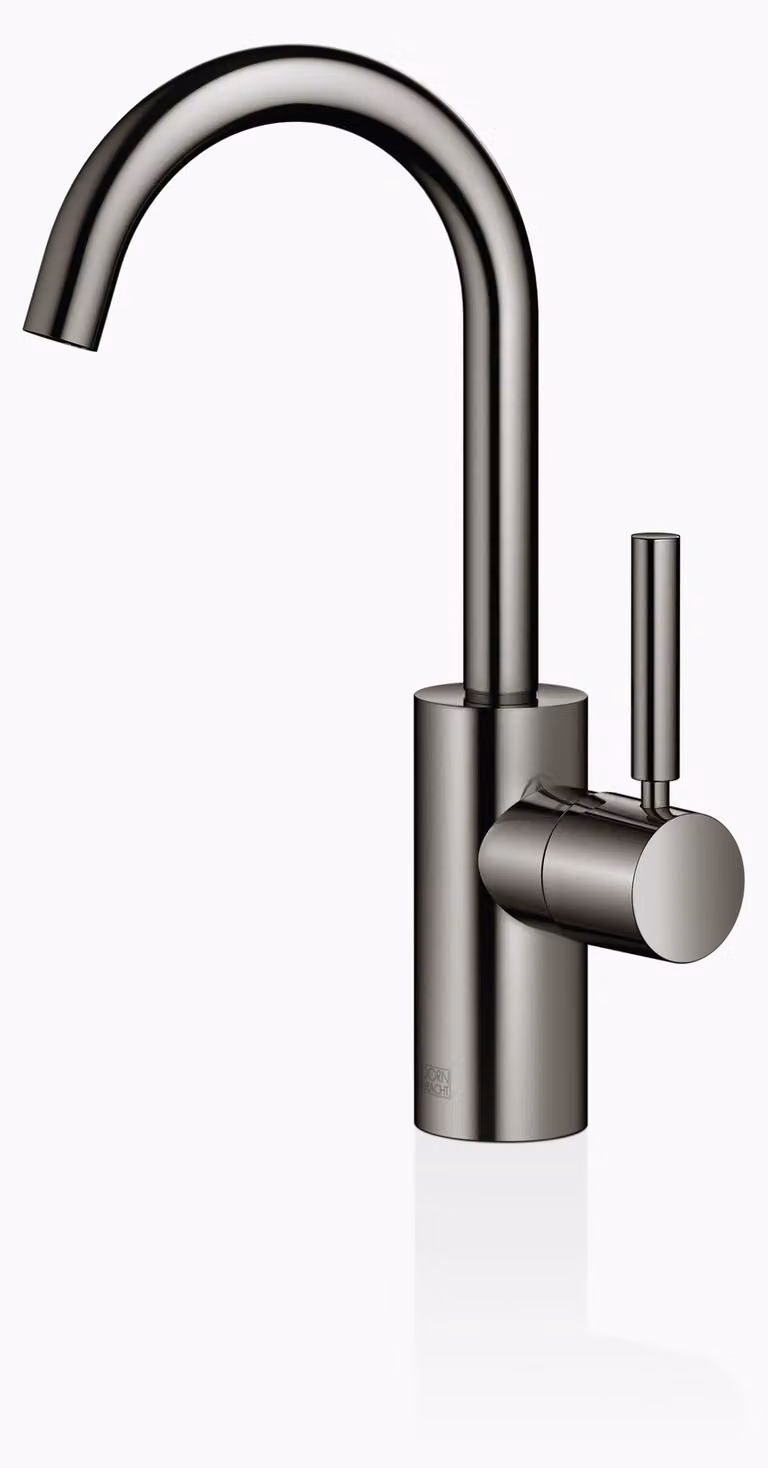 Dornbracht META Mitigeur monocommandé pour lavabos sans vidage, saillie 123mm, bec orientable 360, 33525661-19, 33525661-19
