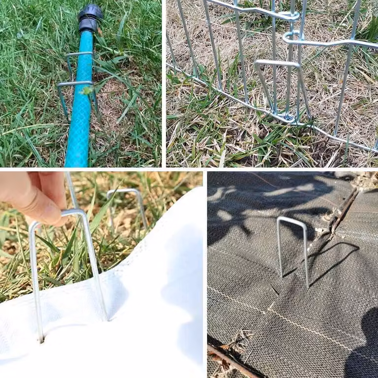 oCreon 40, picchetti da giardino con anelli - Picchetti di fissaggio in acciaio zincato - Lunghezza 150 mm