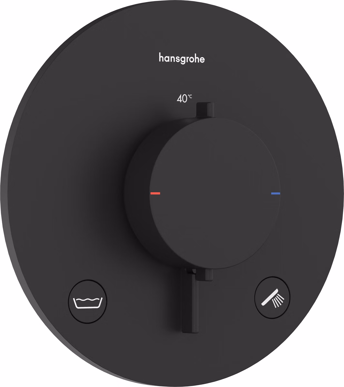 hansgrohe Ecostat Comfort S Thermostat encastré pour 2 consommateurs avec combinaison de sécurité intégrée, 33718670, 33718670