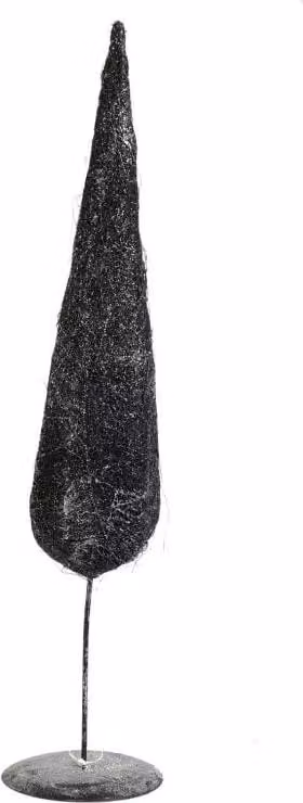Albero di Natale decorativo in sisal nero