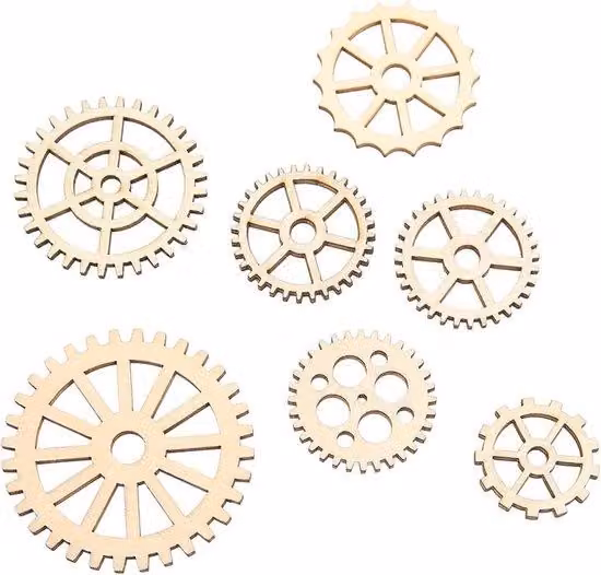 Set di decorazioni in legno da 120 pezzi per la lavorazione del legno e l'artigianato