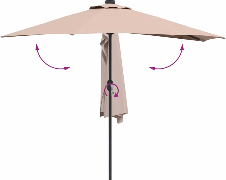 Ombrello da giardino Talpa 294 x 150 x 224 cm