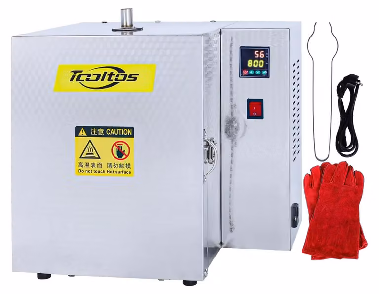 Forno per fusione di metalli - Forno di essiccazione - Kit a 220 V - 900 °C - Sistema di controllo del riscaldamento segmentato - Adatto per stampi in cera e gesso