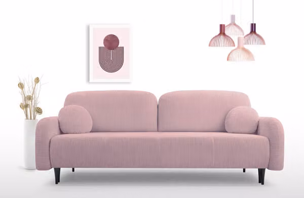 Divano 2 posti funzione Cloud sleep colore rosa